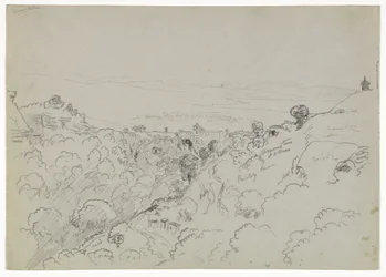 Vista vicino a Lentini, Sicilia, 1842